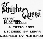 Screenshots Knight Quest L'écran-titre
