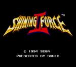 Screenshots Shining Force II Un ecran titre on ne peut plus minimaliste