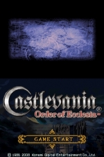 Screenshots Castlevania: Order of Ecclesia L'écran-titre