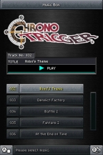 Screenshots Chrono Trigger Il est possible d'écouter toutes les musiques du jeu dans le sound test