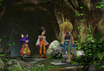 Screenshots Final Fantasy IX Remastered Dsiscussions de dames sur le seeuil du Temple de l'Eau
