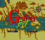 Screenshots Gulliver Boy L'écran titre, une carte du bassin méditérannéen