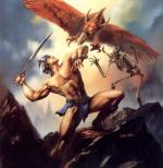 Artworks Ax Battler: A Legend of Golden Axe Illustration du jeu par Julie Bell
