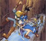 Artworks Landstalker: The Treasures of King Nole Ryle et Lara jouent à Tarzan ;-)