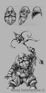Artworks Heroes of Might & Magic V: Hammers of Fate Croquis du héros nain