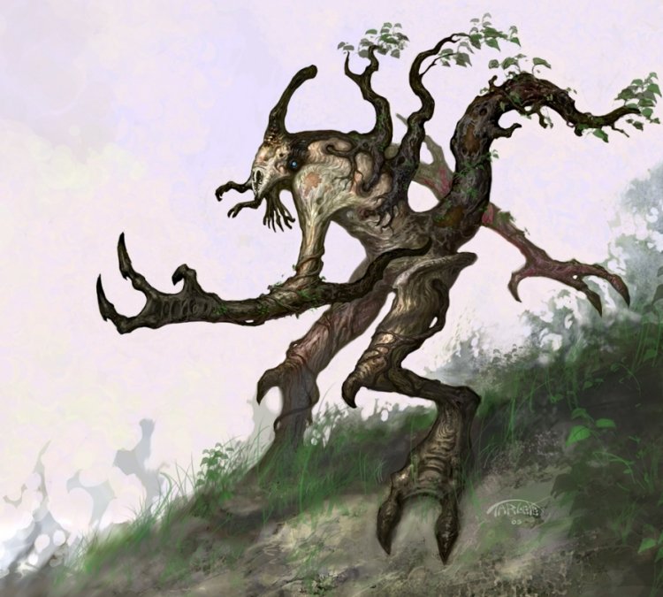 Дерево людоед. Хищное дерево. Мифология дерево людоед.