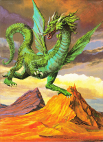 Artworks Emerald Dragon art designed by Tohl Narita  成田亨 