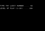Screenshots Akalabeth: World of Doom Lucky number et niveau de difficulté
