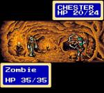 Screenshots Shining Force: The Sword of Hajya Combat dans une grotte, assez chaud