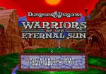 Screenshots Dungeons & Dragons: Warriors of the Eternal Sun L'écran titre