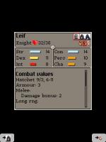 Screenshots The Chronicles of Avael: The Chimaera Stones La fiche des stats