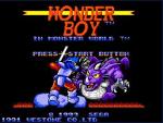 Screenshots Wonderboy in Monster World L'écran titre n'a pas changé