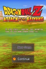 Screenshots Dragon Ball Z: Attack of the Saiyans L'écran-titre