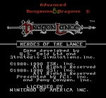 Screenshots Advanced Dungeons & Dragons: Heroes of the Lance 