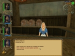 Screenshots Might & Magic IX: Writ of Fate L'interface de dialogue, ici avec l'aubergiste de la première ville
