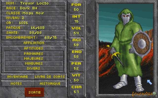 The Elder Scrolls II: Daggerfall PC Screenshots, capture d'é